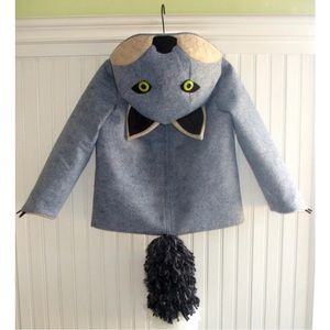 Little Goodall Fantastic Grey Fox Coat Boy Girl Size 6